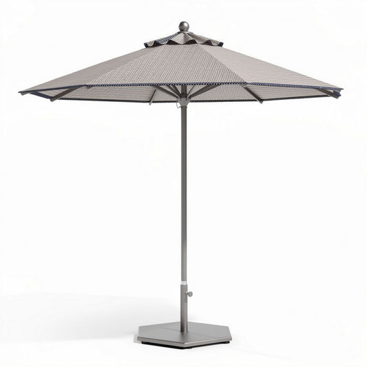 Lichtgewicht parasol met aluminium frame en antraciet kleur 250 x 250 x 250cm